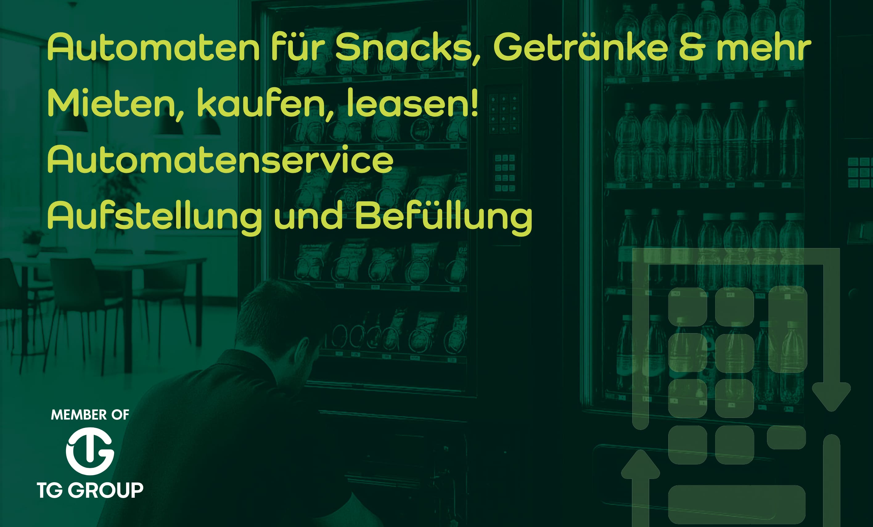 Kantinentechnik und Automatenservice von Verkaufsautomaten für Getränke, Snacks und mehr - SnackTec TG aus Achim bei Bremen.